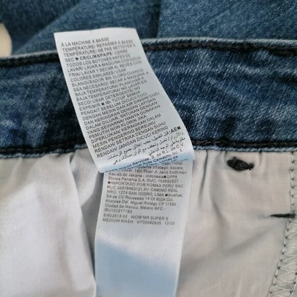 Old Navy Womens Denim Blue Five Pocket Design Mid Rise Super Skinny Jeans Sz 16 - Picture 7 of 7